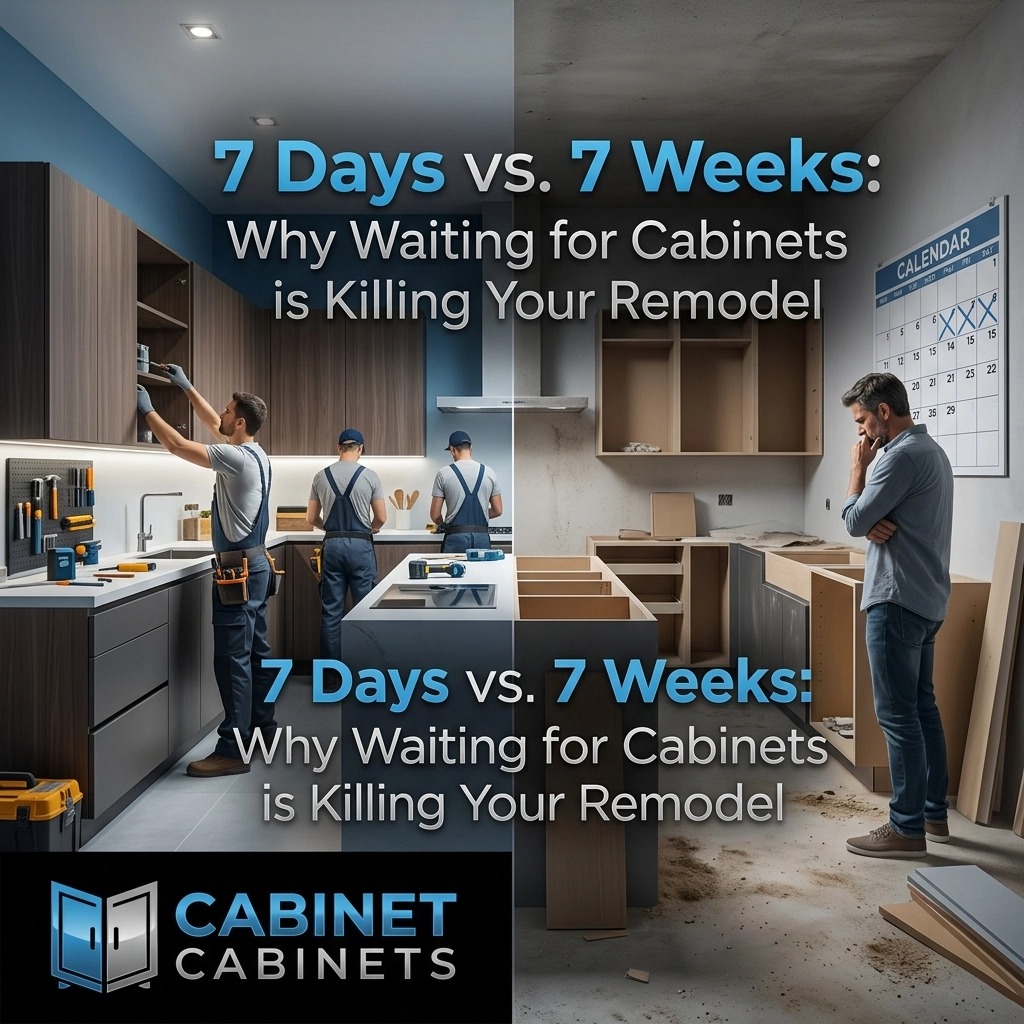 12-day cabinet delivery Minneapolis vs 7 weeks industry standard