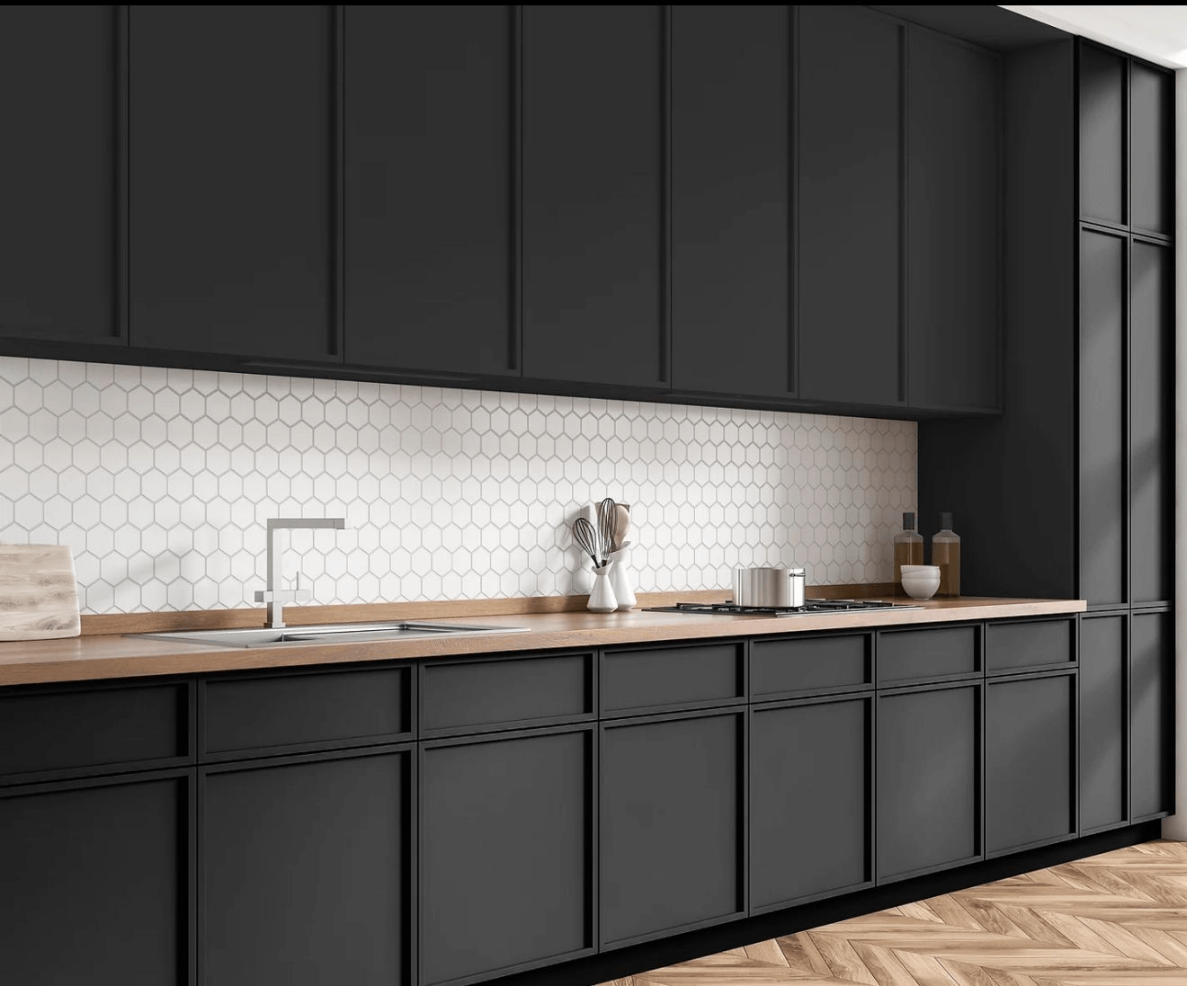 Slim Iron Black Cabinet